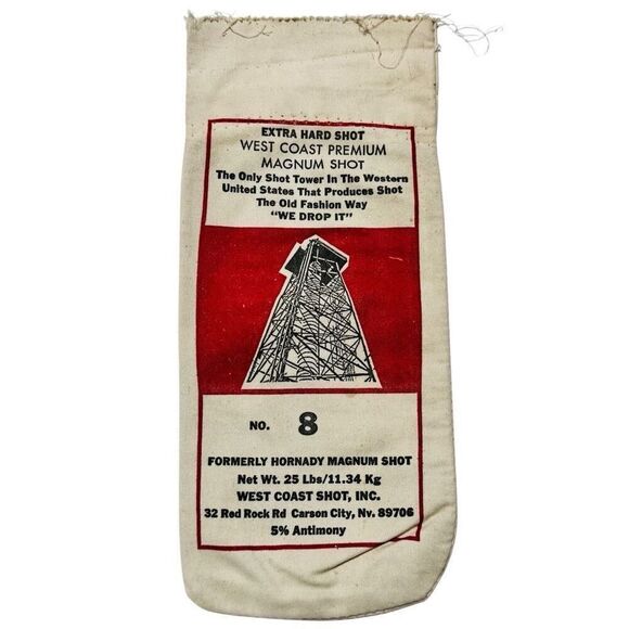 WEST COAST PREMIUM MAGNUM SHOT #8 Vintage Canvas Ammo Bag Advertisement - Picture 1 of 5